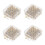 800Pcs Easy Grip Golden Thumbtacks for Wall Board and Document Pinning 5