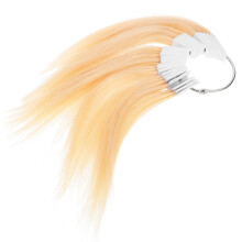 120 Pcs Human Hair Color Rings Testing Samples Real Hair Charts