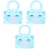 3 Pcs Baby Pinafore Bib Water Proof 3