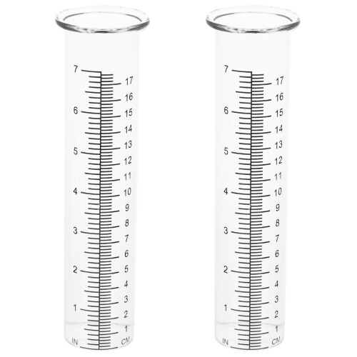 4Pcs Practical Transparent Rainfall Gauge Tool for Agriculture Use 1