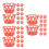 60Sets Plastic Red Mesh Egg Storage Bags with Ventilated Design 10