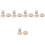 5Sets Home Kitchen Pot Washing Brush Soft Non-Marking Dish Cleaner 5
