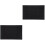 2Pcs Practical Black PVC Bar Mats Non-Slip Spill Drain Pads 5