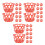 60Sets Plastic Red Mesh Egg Storage Bags with Ventilated Design 4