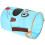 3Pcs Blue Fabric Storage Buckets with Handles for Laundry Use 3