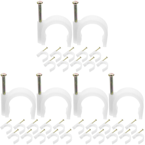 150 Pcs Wire Staple Ethernet Cable Clip Holder For Coaxial Cable 2