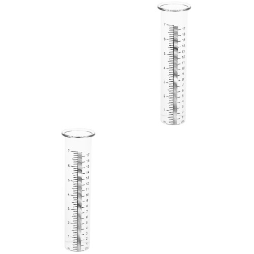 4Pcs Practical Transparent Rainfall Gauge Tool for Agriculture Use 2