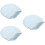 3Pcs Lightweight Retainer Storage Box Sky-Blue Travel Denture Carrier 9