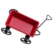 8Pcs Red Miniature Metal Trail Car Model Perfect for Mini House