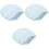 3Pcs Lightweight Retainer Storage Box Sky-Blue Travel Denture Carrier 5