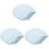 3Pcs Lightweight Retainer Storage Box Sky-Blue Travel Denture Carrier 4
