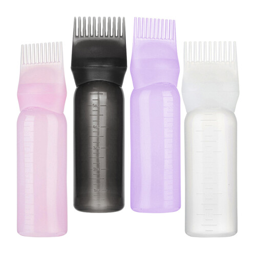 8Pcs Hair Root Applicator Bottles PP Dyeing Tools Lightweight Assorted