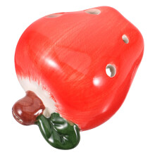6 Hole Ceramic Ocarina Alto C Beginner Flute with Lanyard Clear Tone Compact Lightweight Design