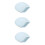 3Pcs Lightweight Retainer Storage Box Sky-Blue Travel Denture Carrier 10