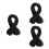 3Pcs Black DIY Elastic Cord Round String for Crafts and Mask Making 6