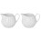 2Pcs White Ceramic Coffee Milk Pitcher Small Creamer Dispenser 4