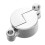 2Pcs Silver Lockable Outdoor Hose Bib Lock Iron Weatherproof Spigot 3