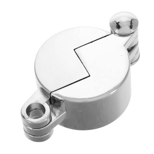 2Pcs Silver Lockable Outdoor Hose Bib Lock Iron Weatherproof Spigot 2
