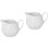 2Pcs White Ceramic Coffee Milk Pitcher Small Creamer Dispenser 6