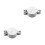 2Pcs Silver Lockable Outdoor Hose Bib Lock Iron Weatherproof Spigot 8