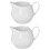 2Pcs White Ceramic Coffee Milk Pitcher Small Creamer Dispenser 7