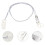 4Sets White Hearing Aids Clip Portable Bte Protector Anti-Lost Rope 10