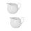 2Pcs White Ceramic Coffee Milk Pitcher Small Creamer Dispenser 9