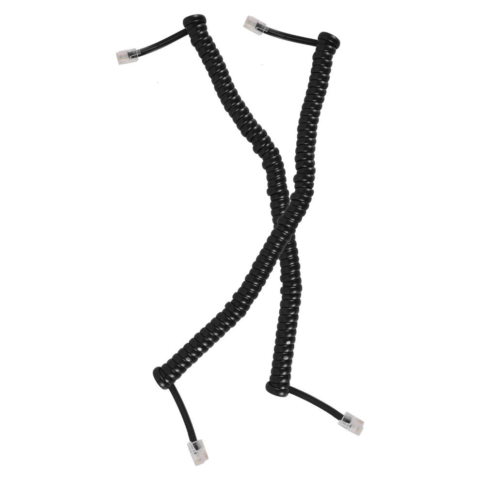 10 Pcs Coiled Phone Cords For Landlines Telephone Receiver Cable 3631552429697
