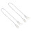 4Sets White Hearing Aids Clip Portable Bte Protector Anti-Lost Rope 9