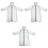 3pcs Raincoat Man Camping Eva Backpack 3