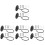 8Sets Space-Saving Black Iron Wall Mount Baseball Softball Ball Rack 4