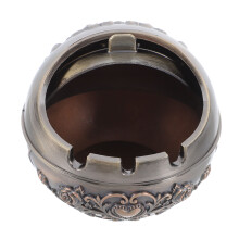 5Pcs Creative Metal Ashtray Round With Lid For Home Outdoor Use