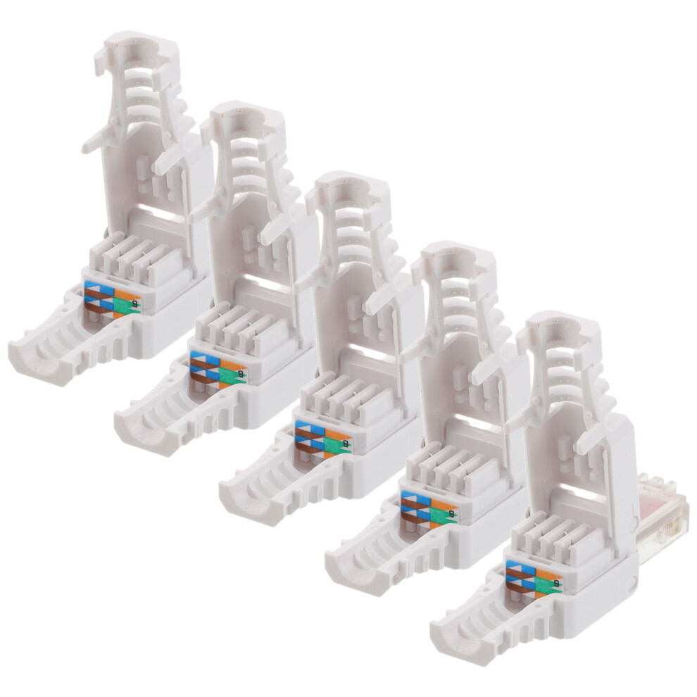 20 Pcs Cat6 Ethernet Jack Rj45 Connector Pass Through Unshielded 3631488103791