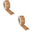 2 Rolls Announcement Border Sticker Clear Knob Wall Shield Work Brown 6
