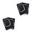 2Pcs Black Knee Protector Sleeve for Exercise Fit 8