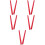 Red Rhythm Stick For Kids Educational Tool 10pcs 7