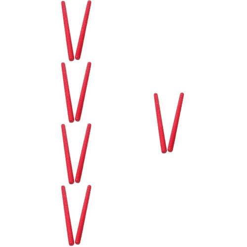 Red Rhythm Stick For Kids Educational Tool 10pcs 2