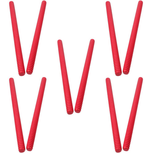 Red Rhythm Stick For Kids Educational Tool 10pcs 1