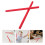 Red Rhythm Stick For Kids Educational Tool 10pcs 8