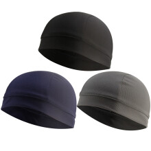 9Pièces Bonnets Internes Cyclistes, Protection Uv, Noir Gris