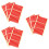 3 Pieces Clear Nail Adhesive Tabs Double-Sided Fingernail Decals 6