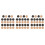 72 Pcs Wooden Round Threaded Chess Pieces For Checkers Backgammon Game 9
