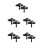 10Sets Stainless Steel Window Sash Lock Black Sliding Window Security 8