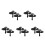 10Sets Stainless Steel Window Sash Lock Black Sliding Window Security 9