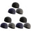 9Pièces Bonnets Internes Cyclistes, Protection Uv, Noir Gris 2
