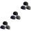 9Pièces Bonnets Internes Cyclistes, Protection Uv, Noir Gris 5