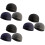 9Pièces Bonnets Internes Cyclistes, Protection Uv, Noir Gris 7