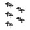 10Sets Stainless Steel Window Sash Lock Black Sliding Window Security 5