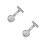 2pcs Silicone Case White Retractable 9