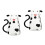 2Sets Glass Cold Water Kettle Set Multiuse Microwaveable Milk Tea Pot 3